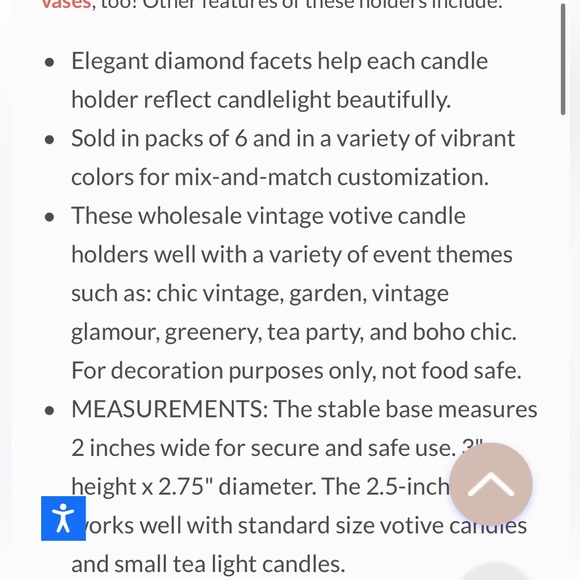 Vintage-looking glass votive holders - Picture 3 of 6